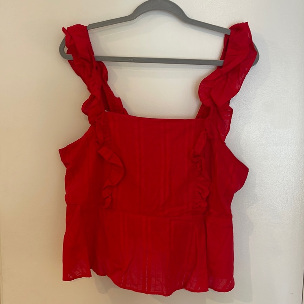 LC Lauren Conrad Red Top